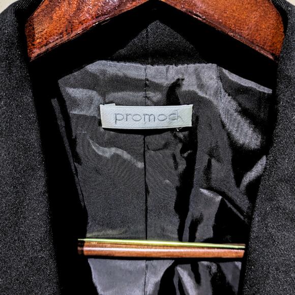 PROMOD Women's Black Shawl Collar Blazer - Size UK 12 (US 8) - Picture 3 of 6